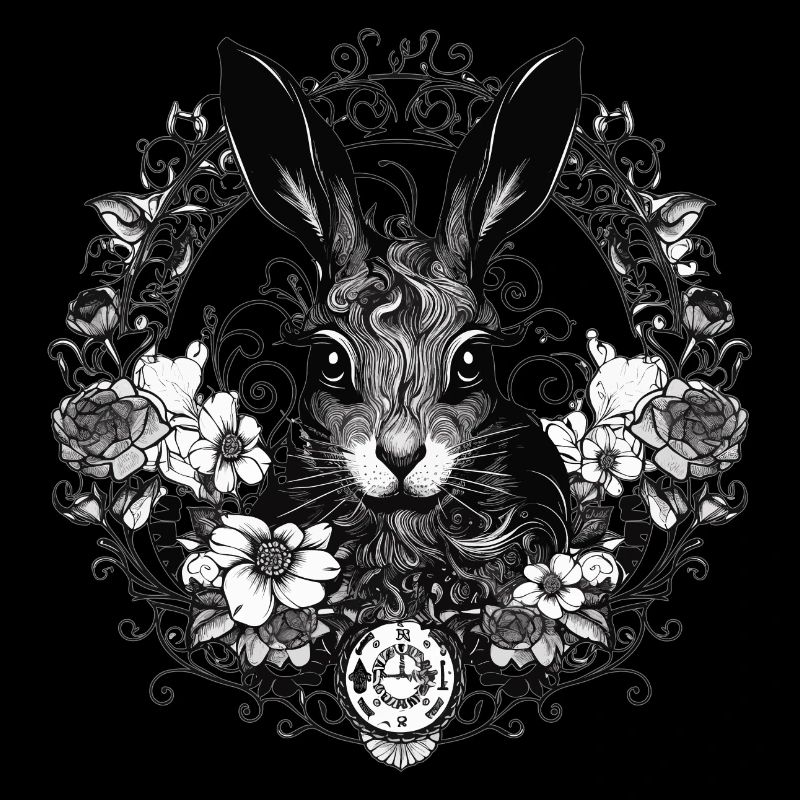 Rabbit Bunny Gothic Kunst