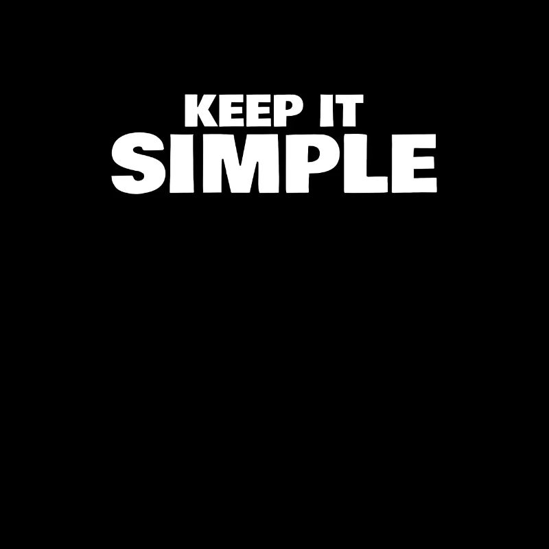 Restez simple en disant