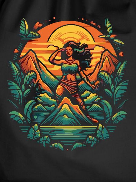 Tiki Insel Hula Mädchen