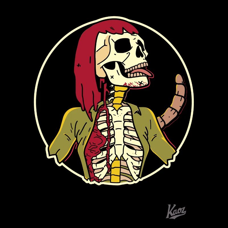Super cool human as a skeleton scorpion