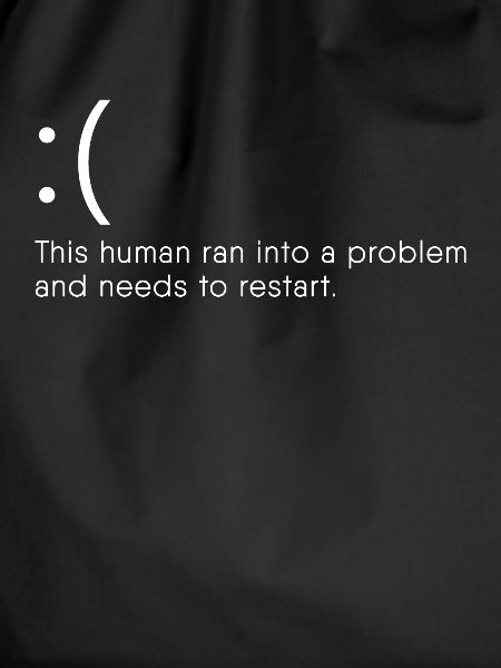 Computer Nerd Blue Screen