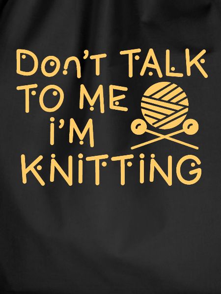 Knitting - Leave me alone