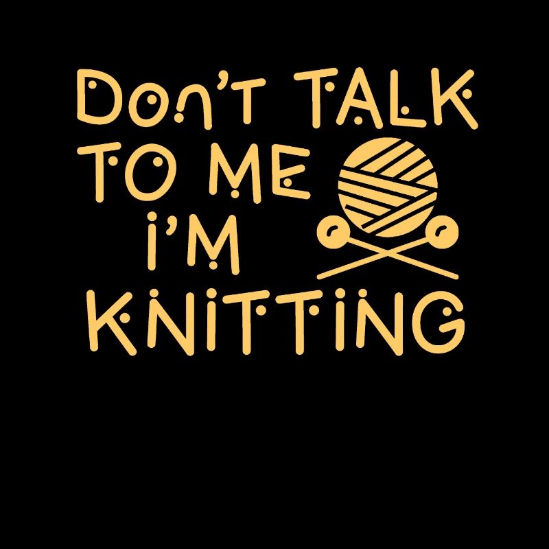 Knitting - Leave me alone