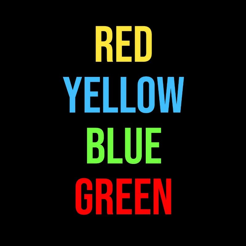 Psychologie Stroop Effect Gift Idea