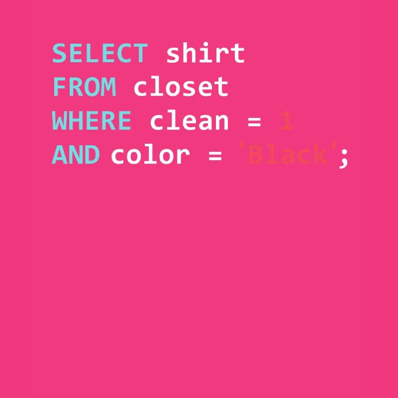 Programmeur Datanbank Funny SQL Query