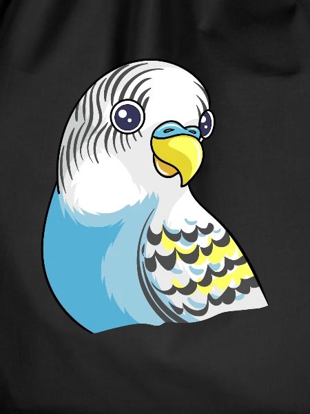 Beautiful blue budgie design