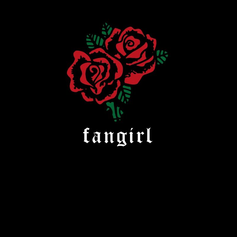 Fangirl Soft Grunge Aesthetic Red Rose Gift
