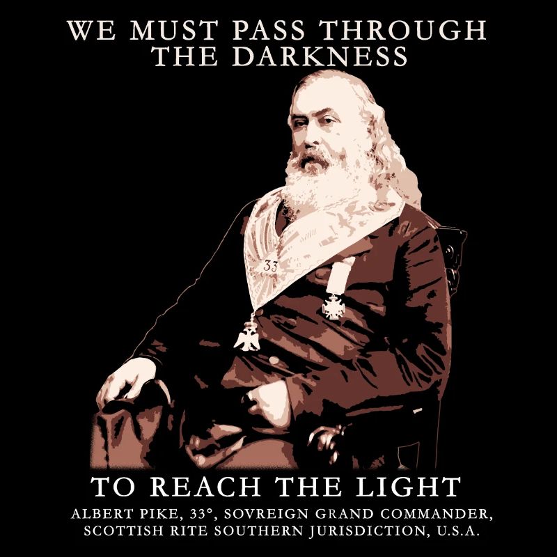 Albert Pike, Franc-maçonnerie Citation Maçonnique Design,