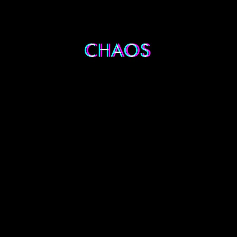 Chaos Anaglyph 3D Glitch Effekt Geschenk