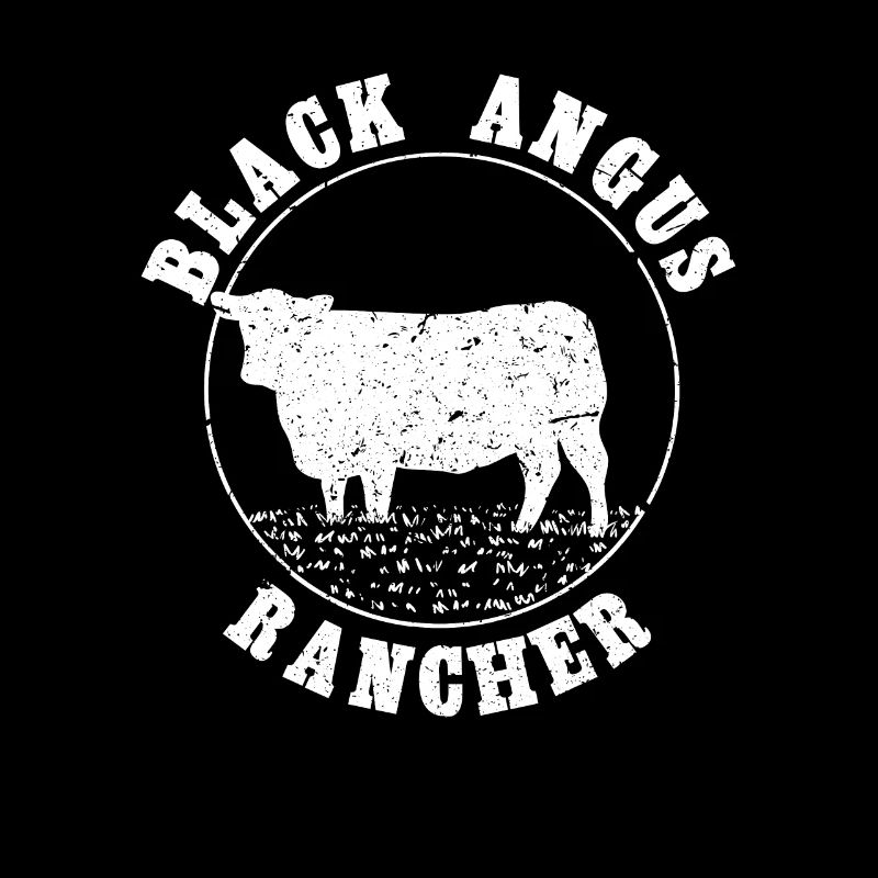 Black Angus Rancher / Kuh, Bauer