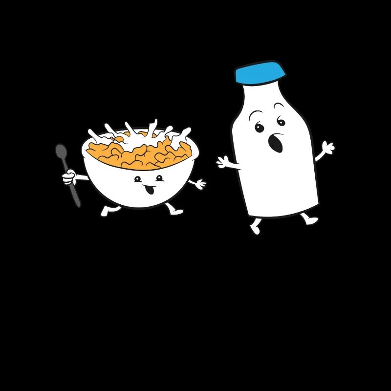 Cereal Chasing Milk Cornflakes Breakfast Cereal