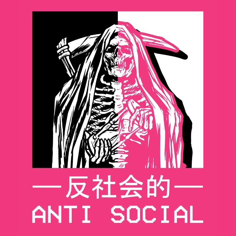 Skelett Sensenmann Antisocial Todesengel