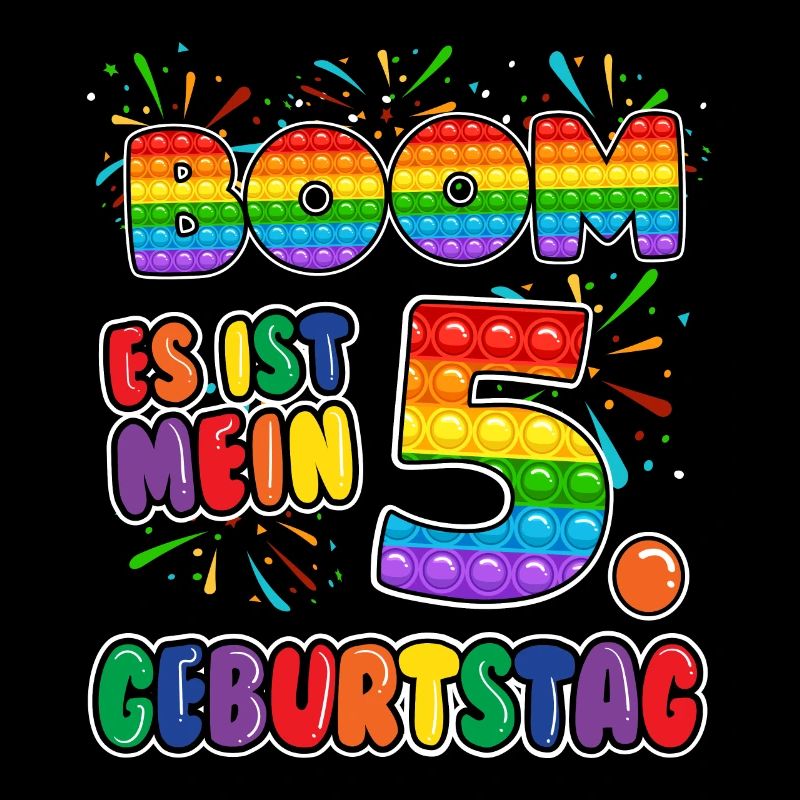 Boom It's My 5. Geburtstag 5 Jahr Alt Pop it
