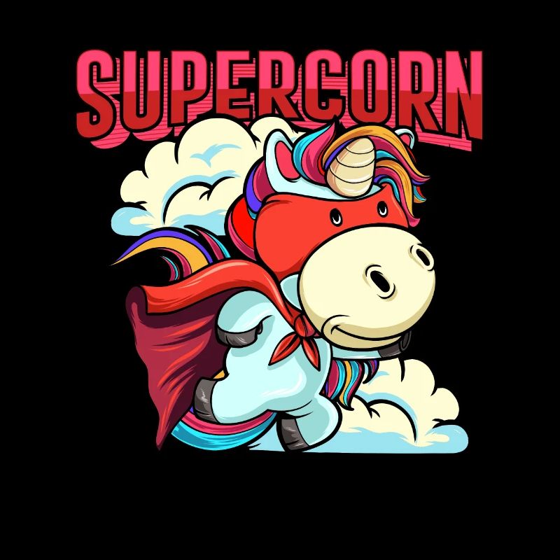 Lustige Supercorn Einhorn Papa Supercorn Vatertag