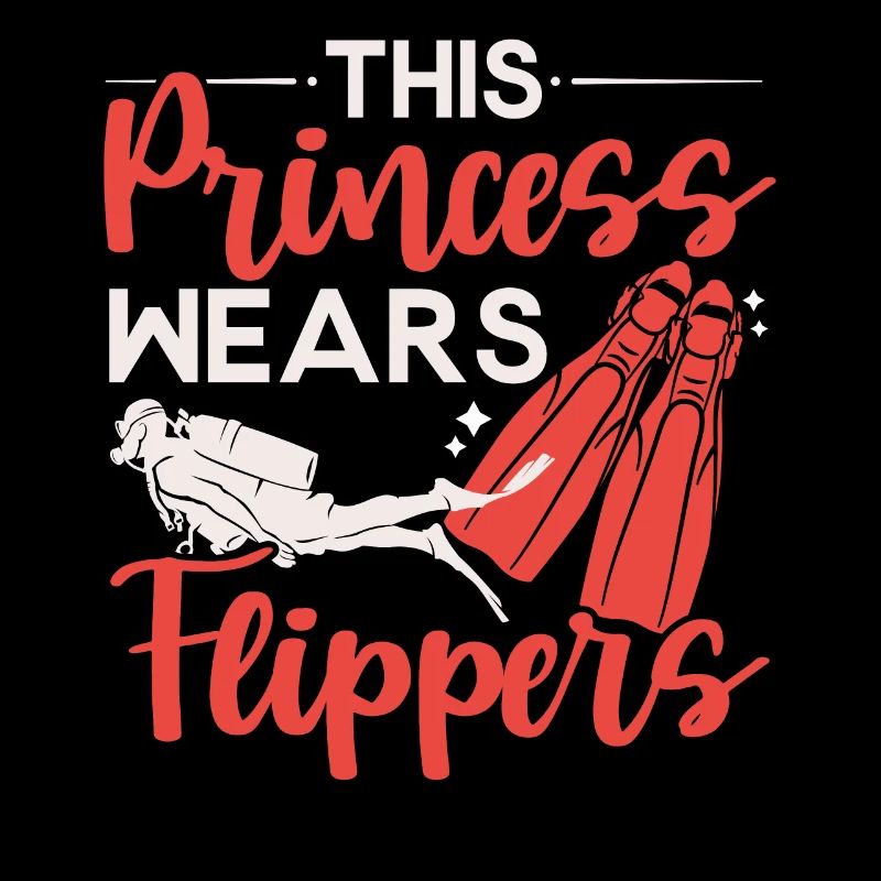 Cette princesse porte des palmes plongée Plongée Tau