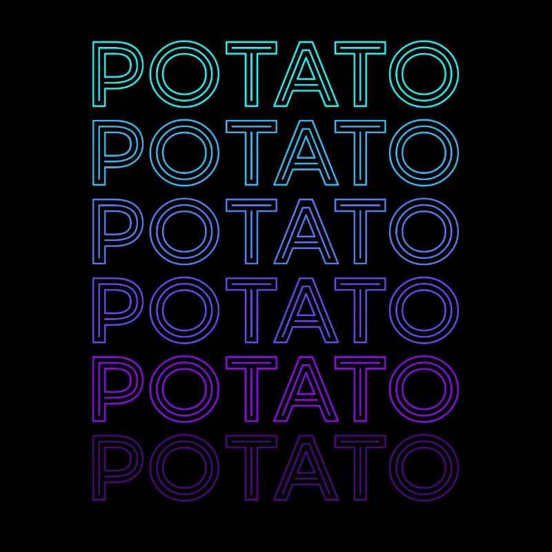Pomme de terre rétro