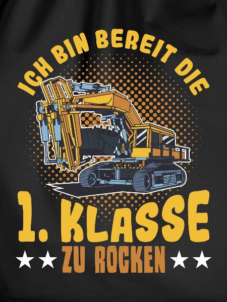 Bagger Schulbeginn Schulanfänger Schulkind