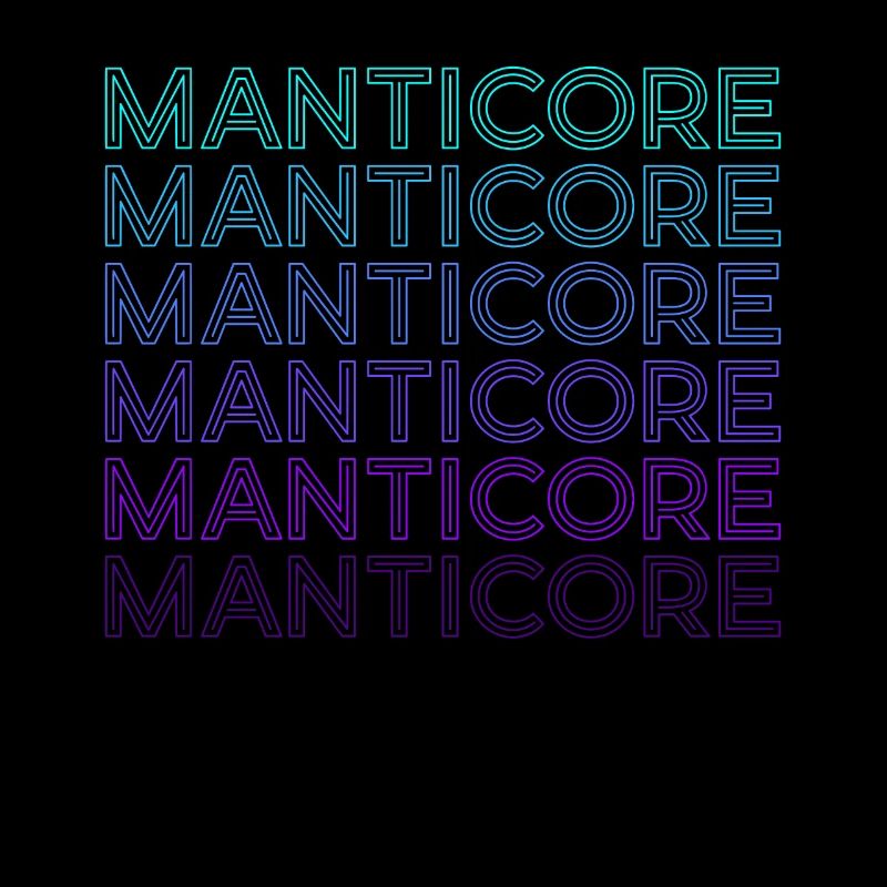 Mantikor Persische Folklore Griechisch Retro