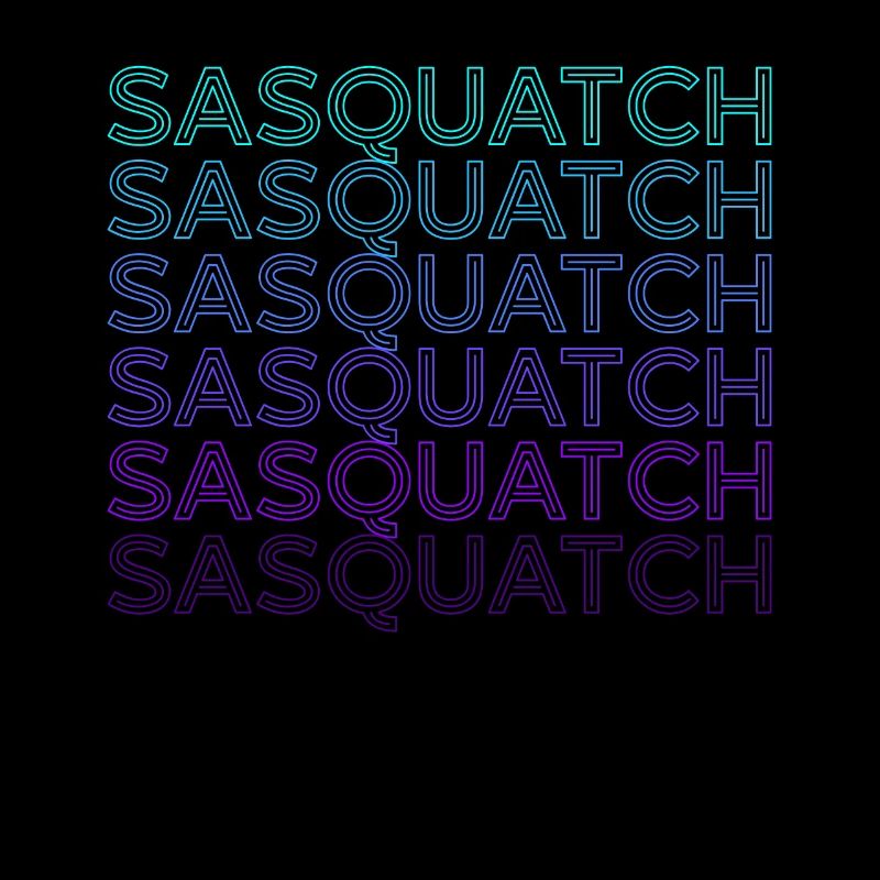 Sasquatch Bigfoot Retro