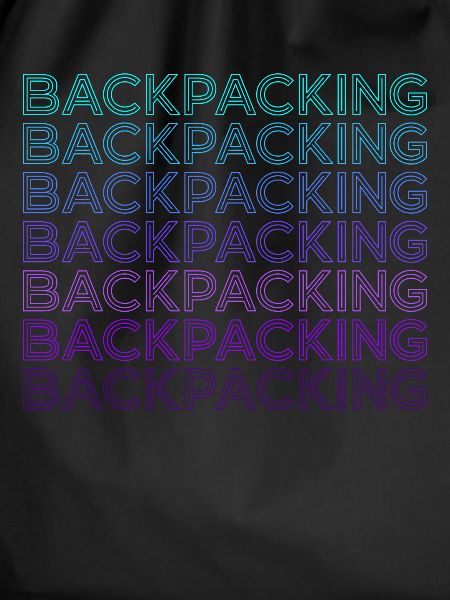 Backpacking Camping Hiking Retro