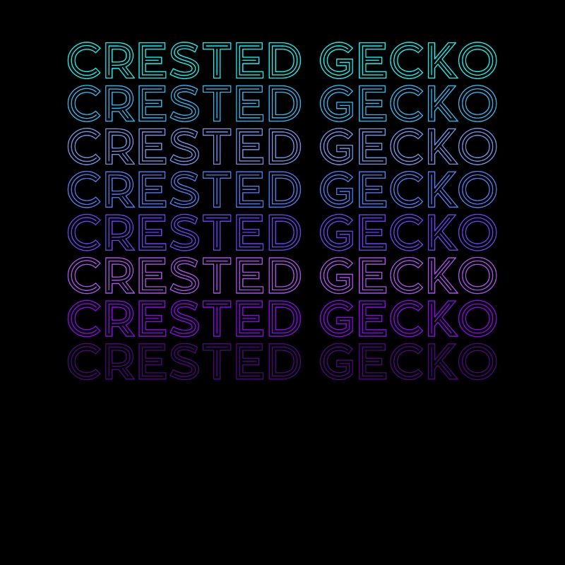 Gecko à crête rétro