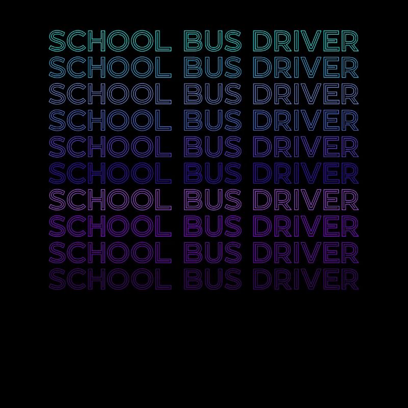 Schulbusfahrer Retro