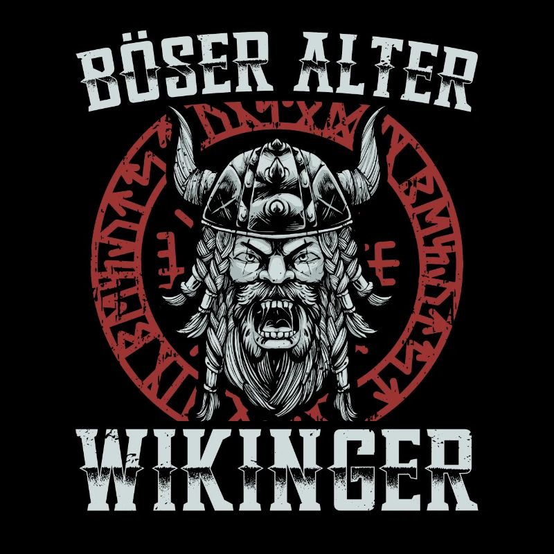 Böser Alter Wikinger Wikinger Kriegerin Walküre