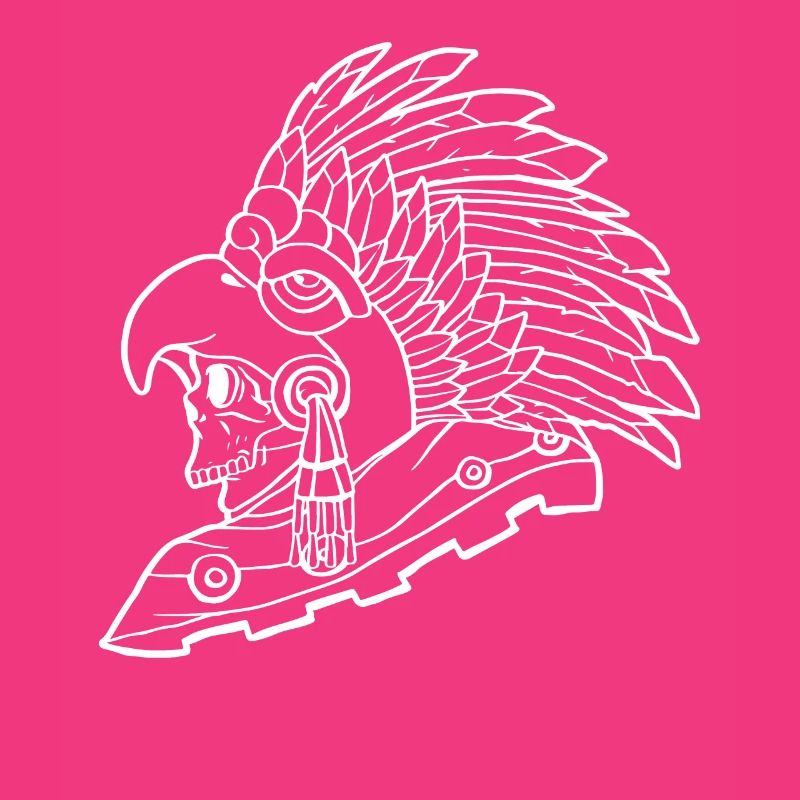 Aztec Eagle Warrior Mayan Skull Inca