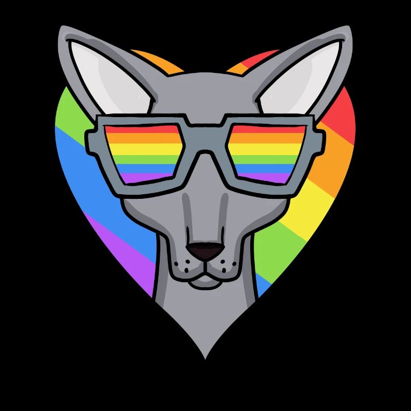 LGBT Cat Sphynx Rainbow