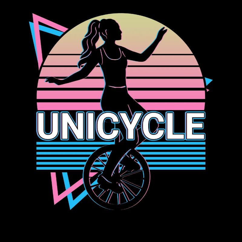 Einrad Einradfahren Einradfahrer Retro Geschenk