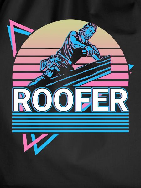 Roofer Roofing Retro Gift