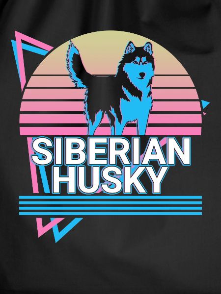 Siberian Husky Retro Gift