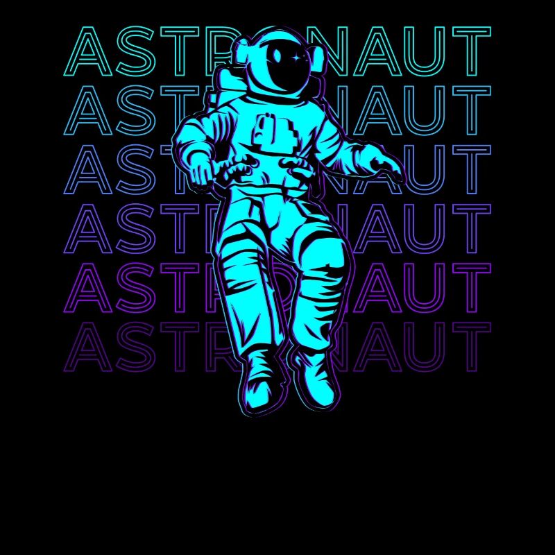 Astronaut Retro Geschenk