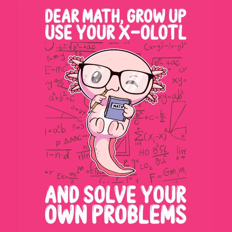 Funny Math Kawaii Axolotl Gift