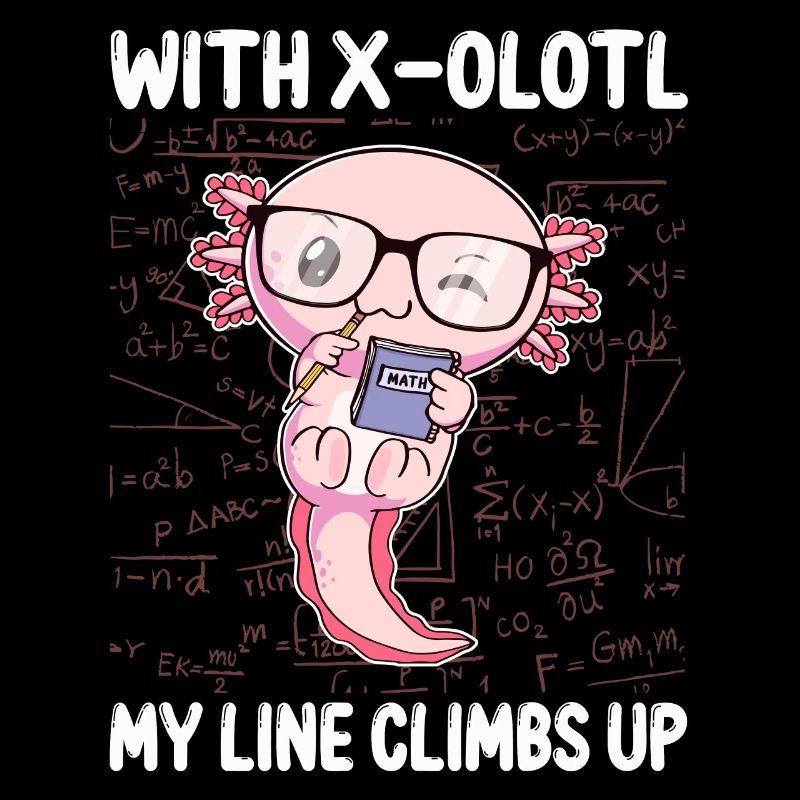 Funny Math Kawaii Axolotl Gift