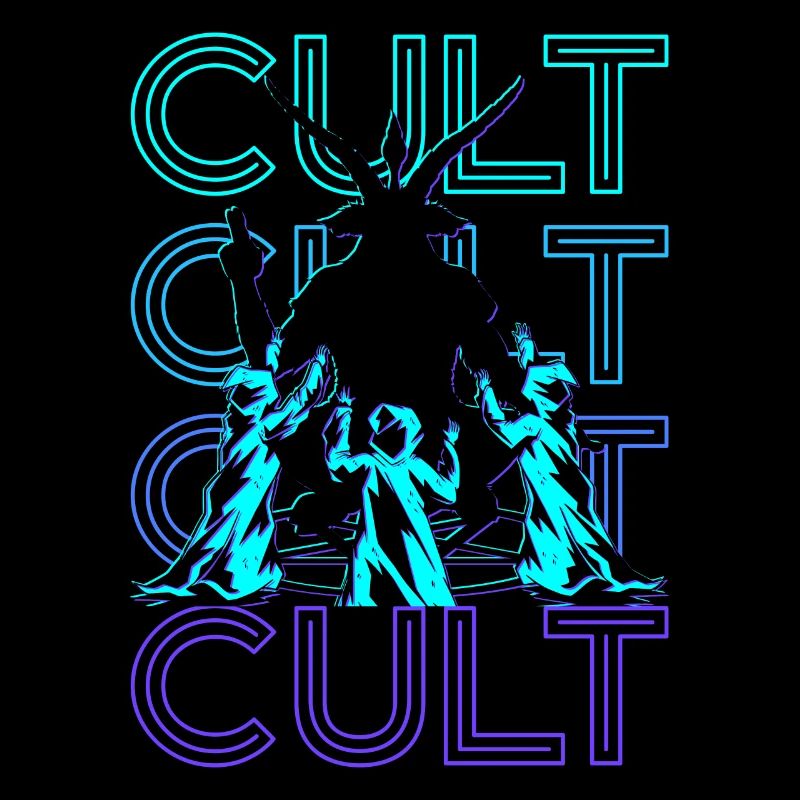 Culte Baphomet Paganisme Occulte Wicca Retro Geschen
