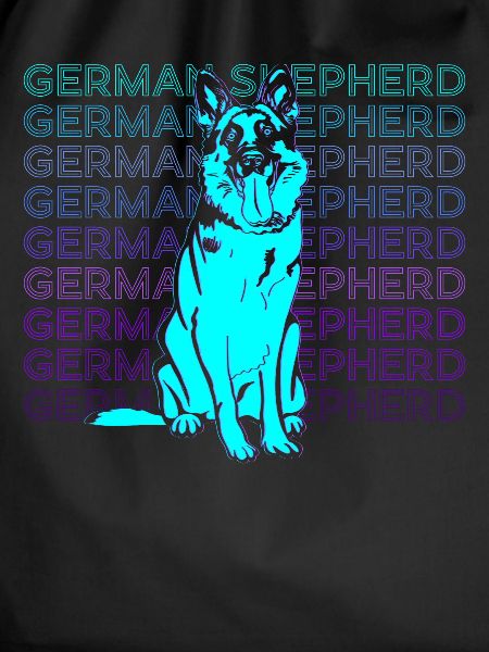 German Shepherd Retro