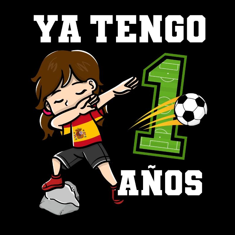 Fußballmädchen It's My 1 Geburtstag Spanische