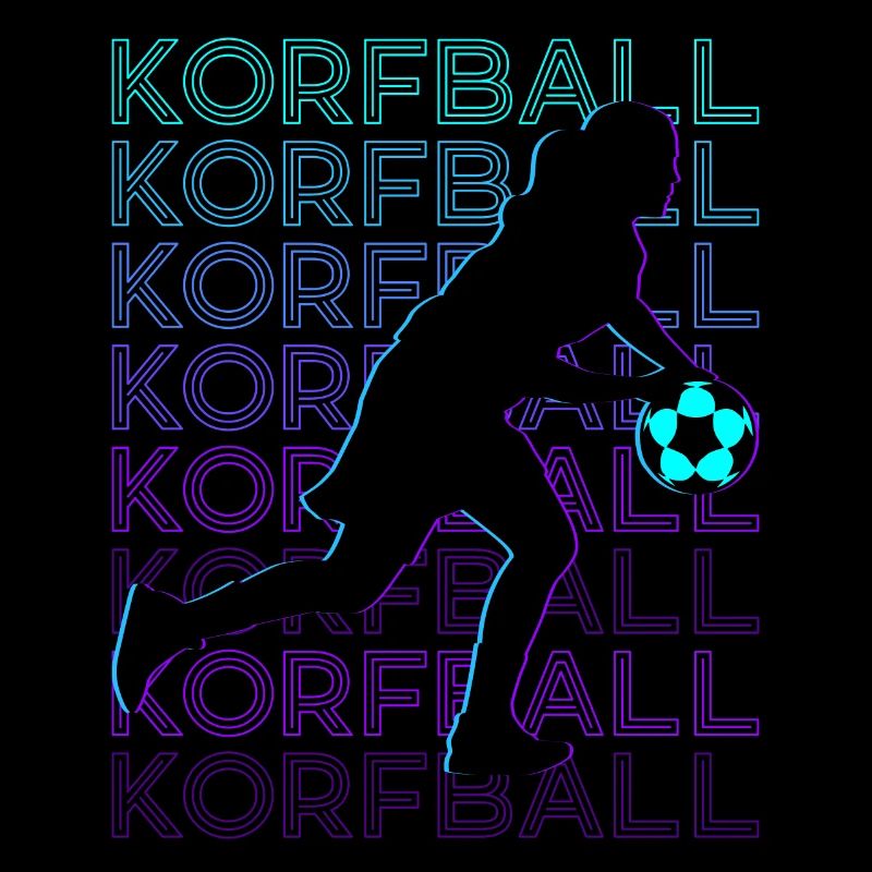 Korfball Player Rétro