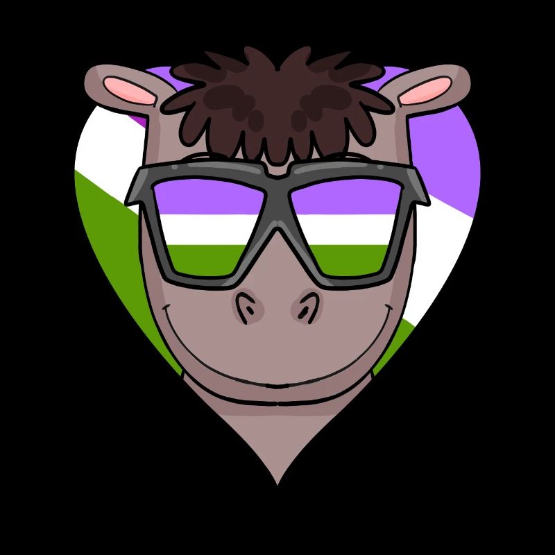 Genderqueer Pferd Herz