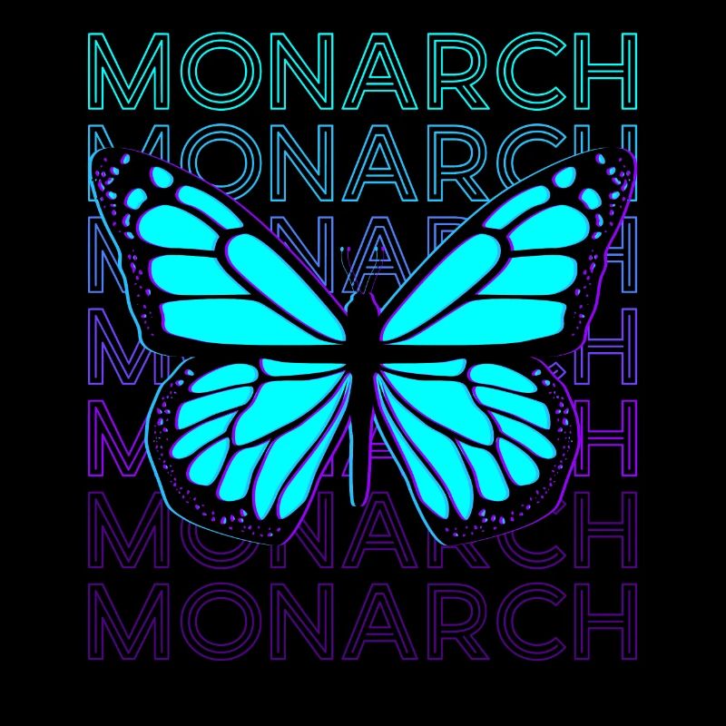 Monarch Butterfly Retro
