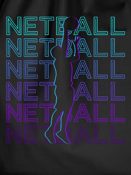 Netball Player Retro