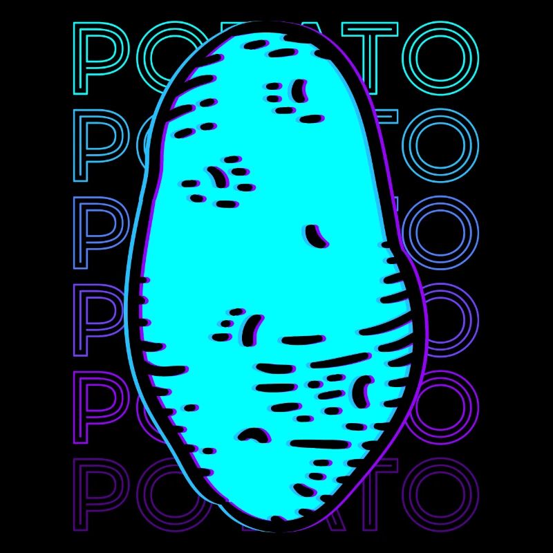 Pomme de terre rétro