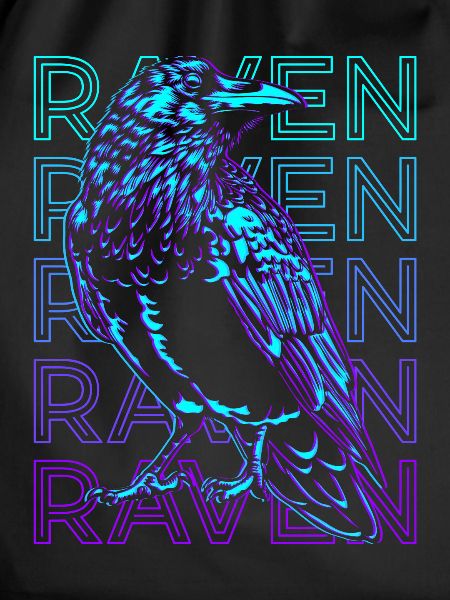 Raven Crow Retro