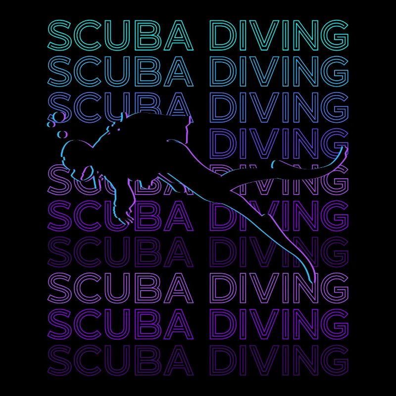 Scuba Diving Scuba Diver Retro