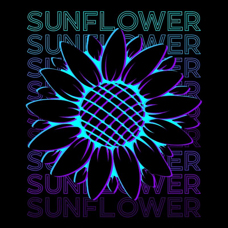 Sonnenblume Retro