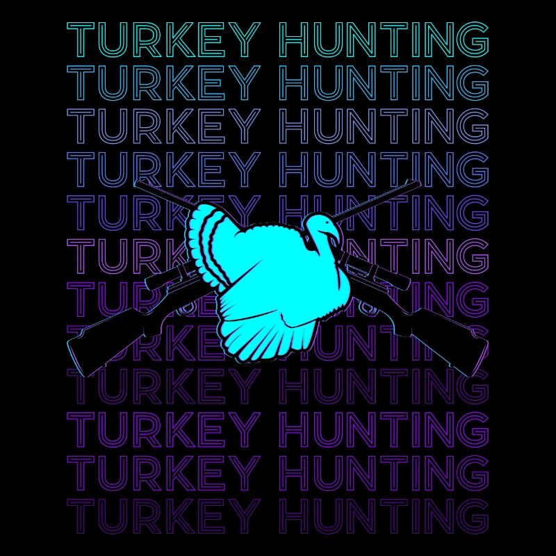 Chasse à la dinde Chasseur de dinde Retro