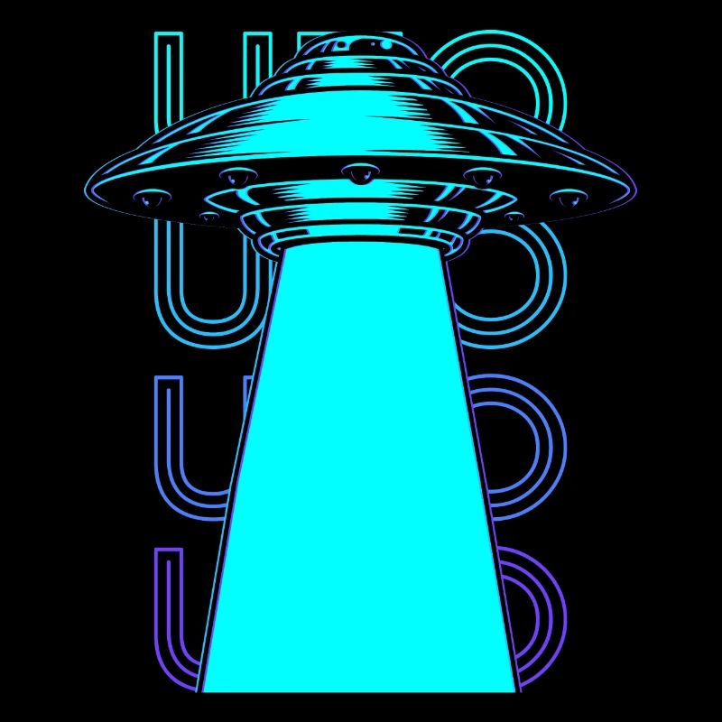 Ufo Alien Abduction Retro