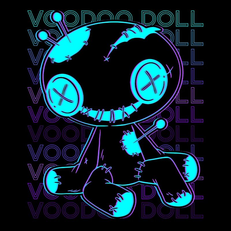 Voodoo Doll Witchcraft Retro