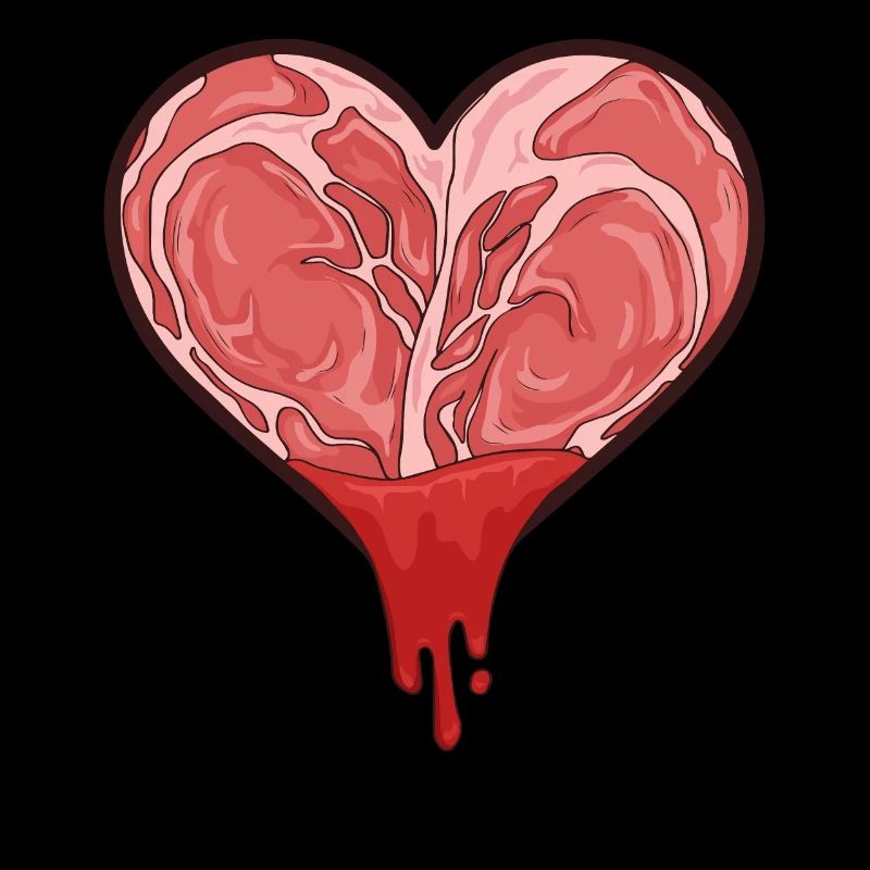 Meatcore Ästhetisches Herz Weirdcore